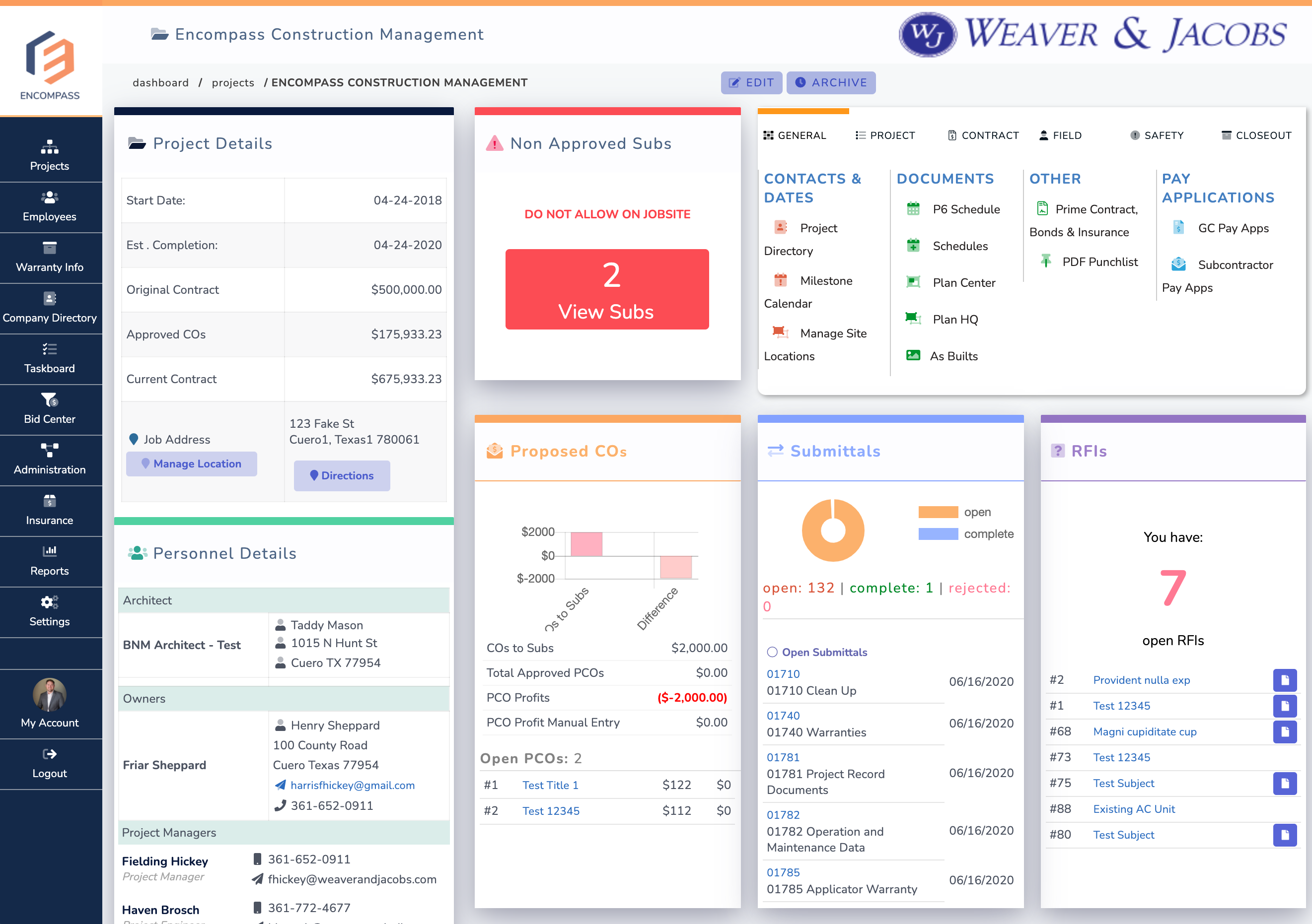 Encompass App screenshot